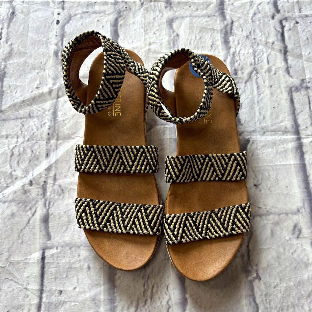 Catherine Malandrino Davina Woven Platform Sandals | 6.5